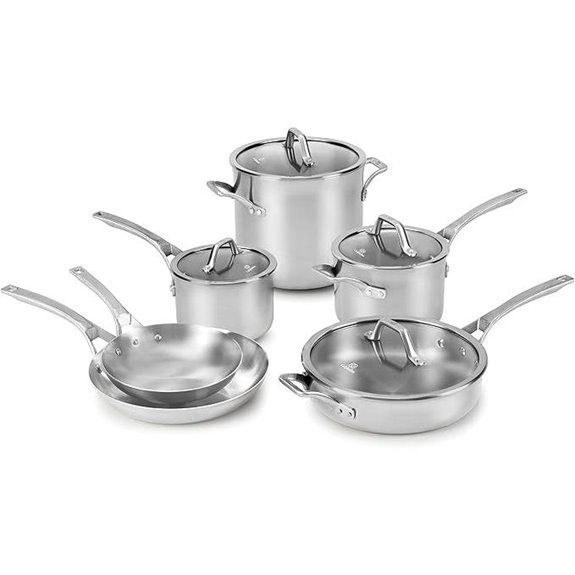 Calphalon 10-Piece Stainless Steel Cookware Set