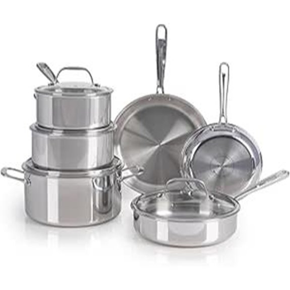 T-Fal 10-Piece Stainless Steel Cookware Set