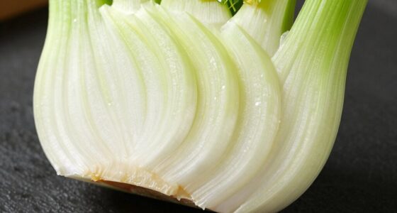 thinly slice fennel evenly