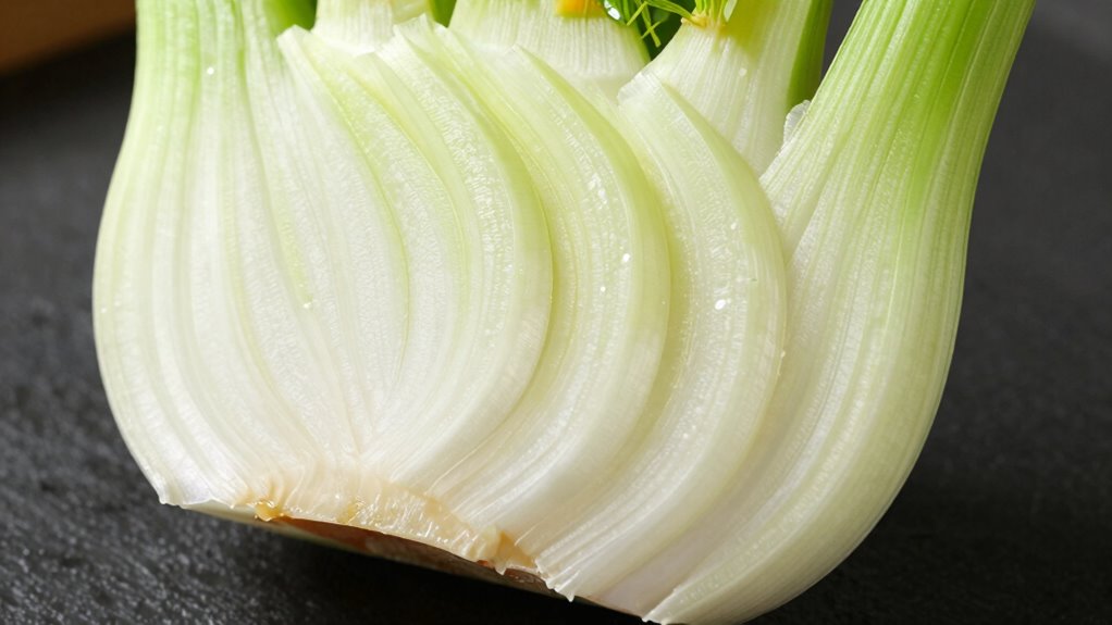 thinly slice fennel evenly