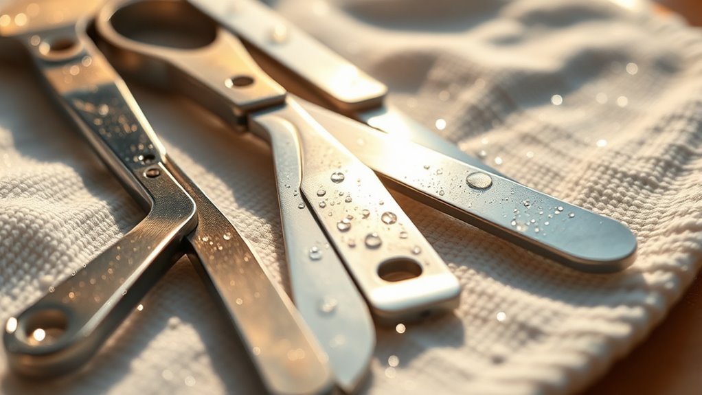 thorough drying prevents corrosion