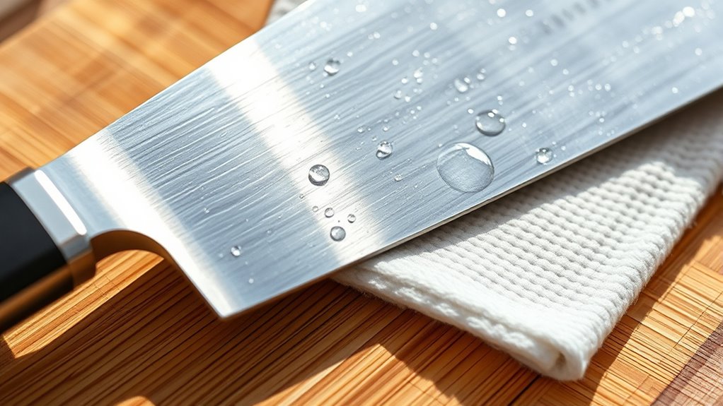 thoroughly dry tools properly