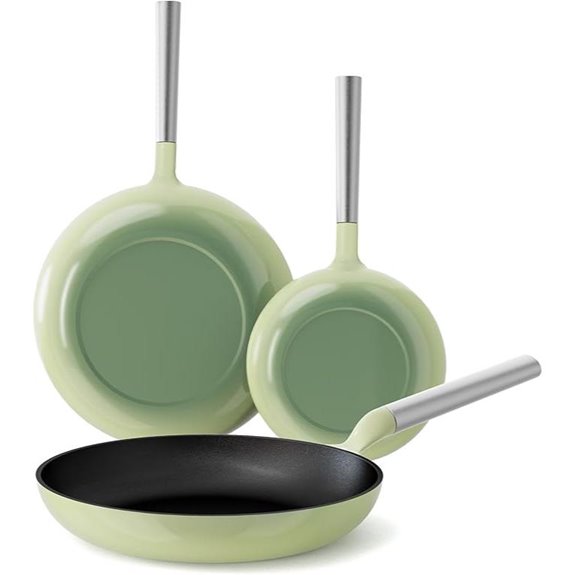 KOKHUB 3-Piece Non-Stick Titanium Cast Iron Pans