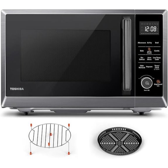 TOSHIBA 8-in-1 Countertop Microwave Air Fryer Combo