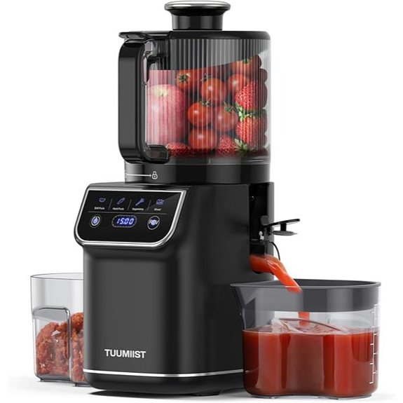 Cold Press Juicer with Touch Screen and Wide Chute