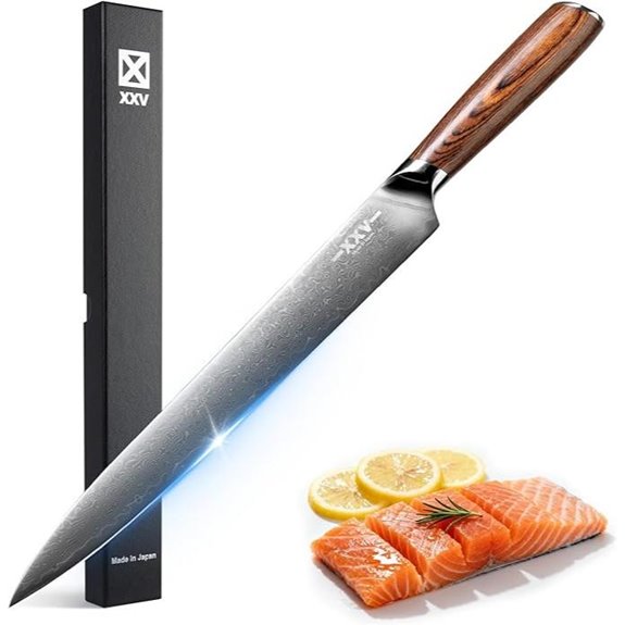 XXV 10 Sashimi Knife with Sandalwood Handle