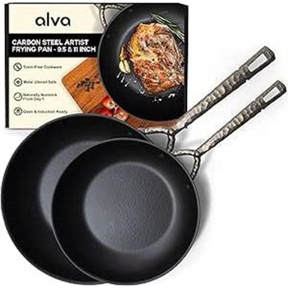 Alva Artist Carbon Steel Frying Pan Set (2-Piece)