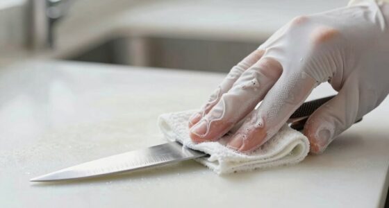 use finger guard while cleaning