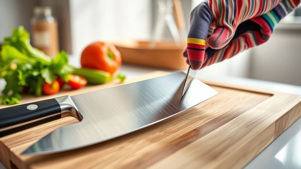 use sharp knives safely