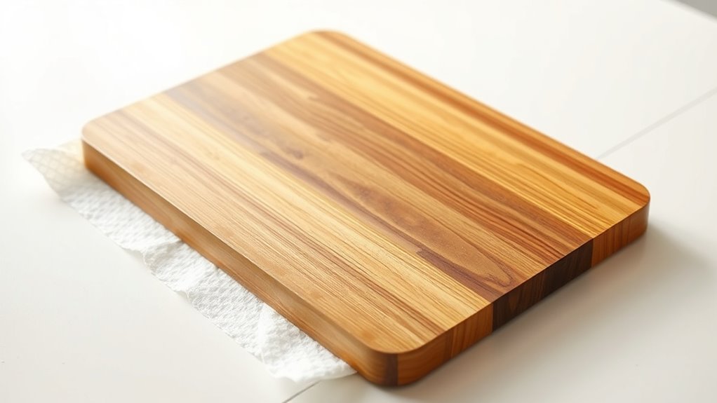 use wet paper towels