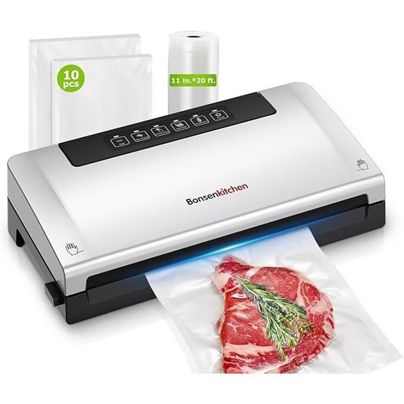 Bonsenkitchen Vacuum Sealer with Built-in Cutter