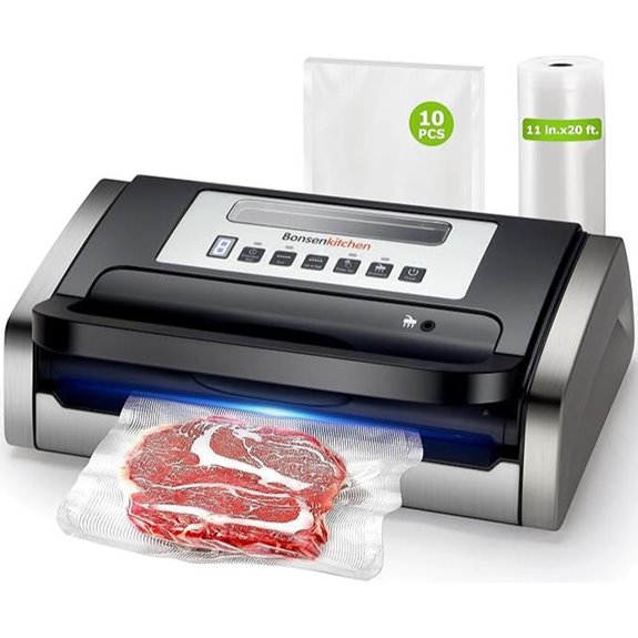 Bonsenkitchen Vacuum Sealer with Cutter and Bag Storage