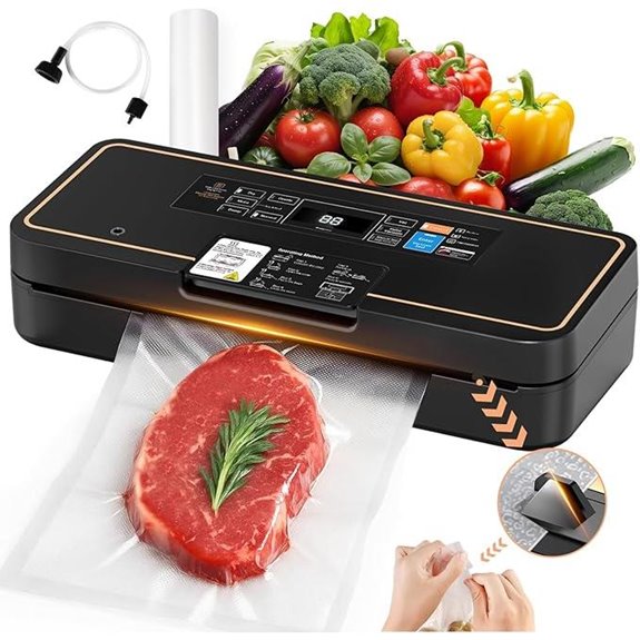 Food Vacuum Sealer with Auto Tear-Cut and Bag Storage