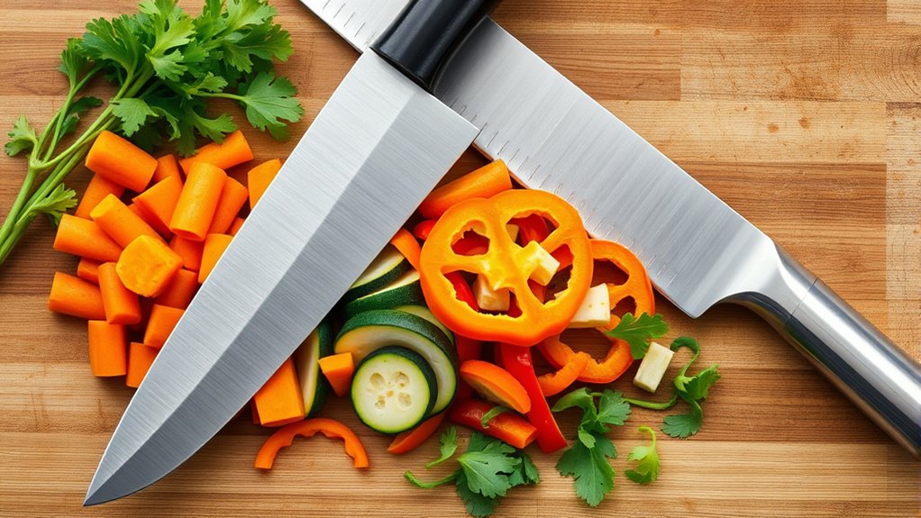 vegetable prep knife selection