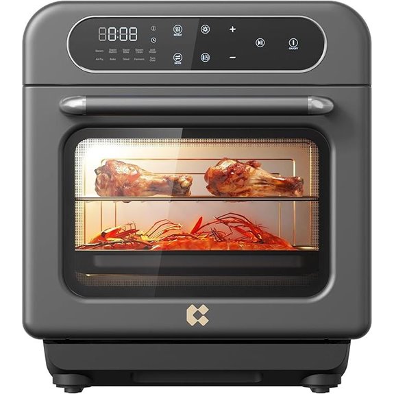 CIARRA 8-in-1 Steam & Air Fryer Countertop Oven