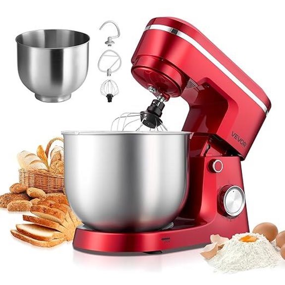 VEVOR Stand Mixer with 4.4 & 6 QT Bowls