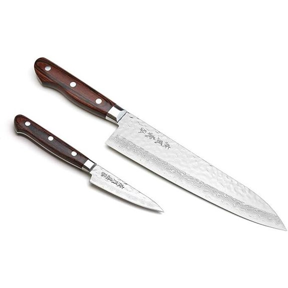 Yoshihiro VG10 Damascus Chef & Paring Knife Set