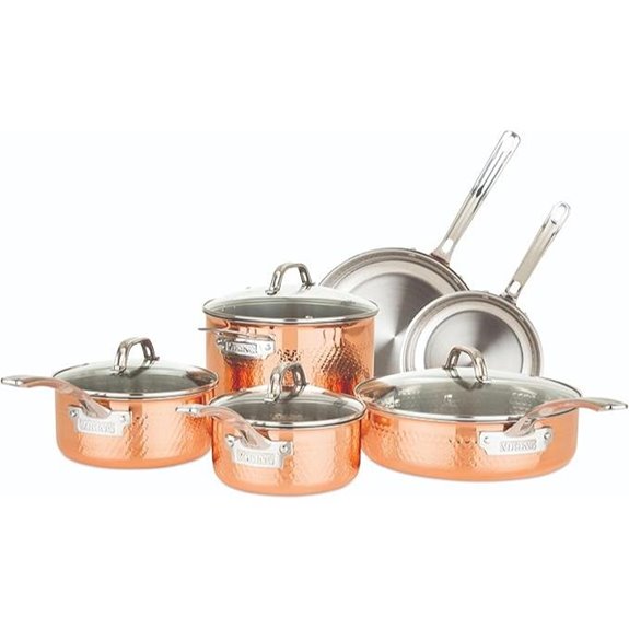 Viking 10-Piece Copper Cookware Set