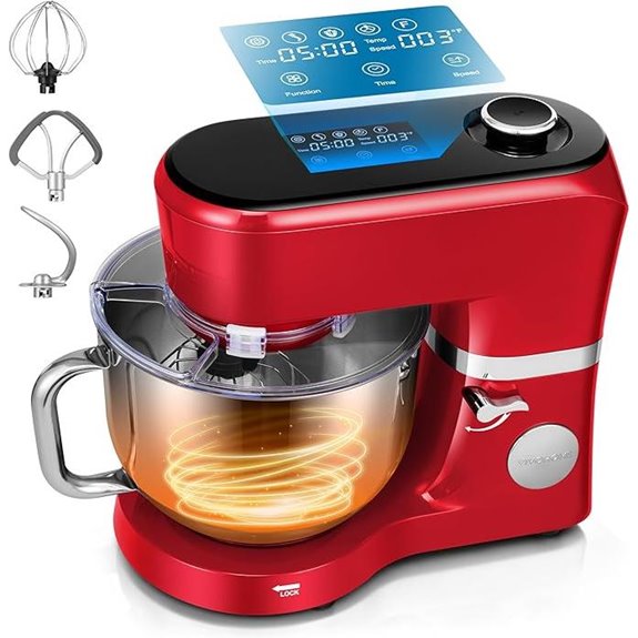 VIVOHOME Stand Mixer with Presets and Accessories