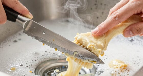 wash knife immediately after use