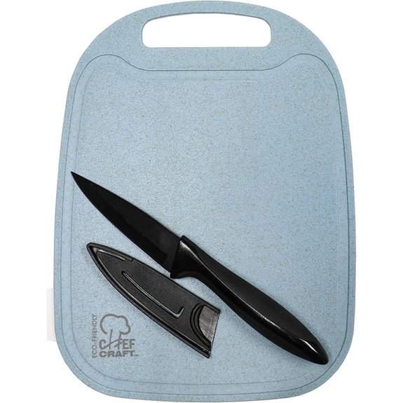 Chef Craft Wheat Straw Cutting Board & Knife Set