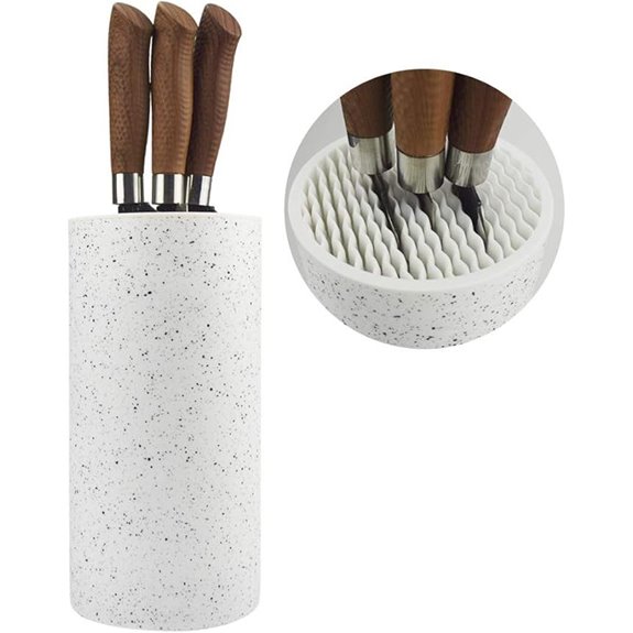 Toosbuc Universal Knife Block Holder (White Snowflake)