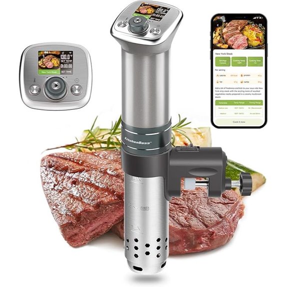 KitchenBoss WiFi Sous Vide Cooker with App Control