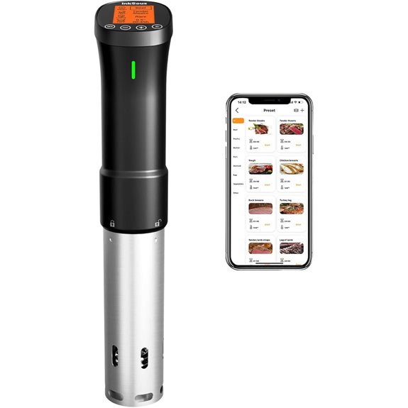 WIFI 2.4G Sous Vide Cooker with App & Recipes