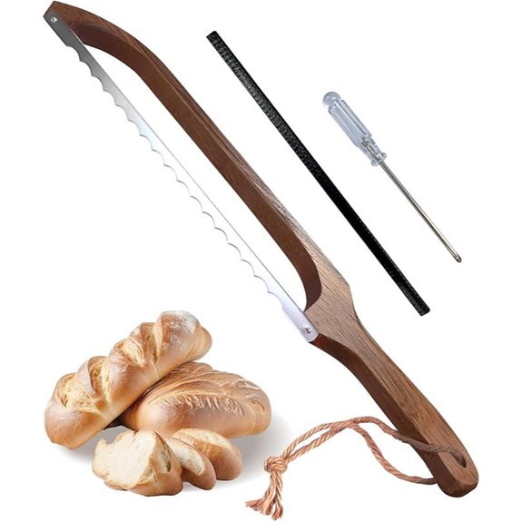 Sourdough Bread Knife with Wooden Slicer