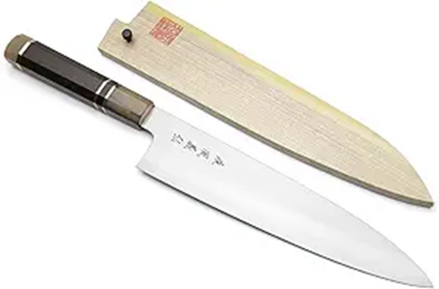Yoshihiro HAP40 Gyuto Chef's Knife with Ebony Handle