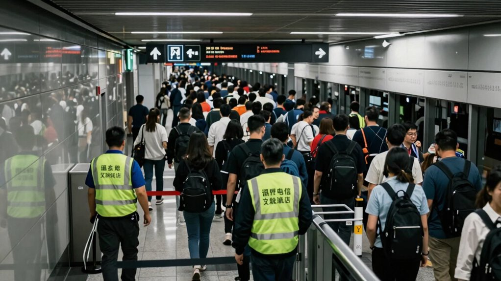 calm organized crowd management
