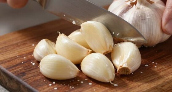 careful garlic mincing technique
