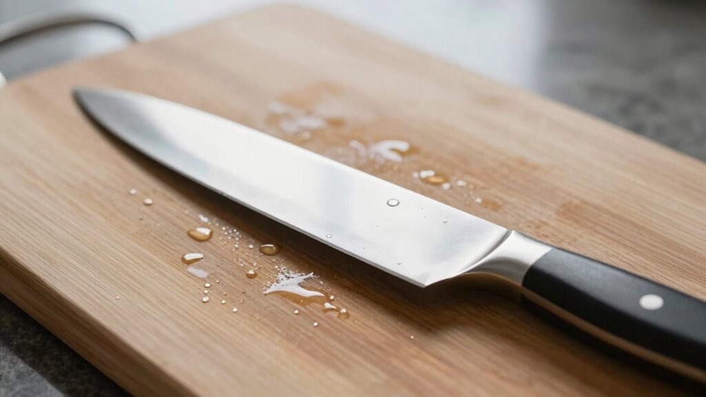 clean boards extend knife sharpness