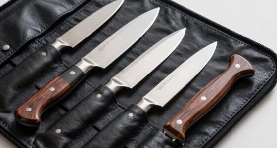 clean knife roll regularly