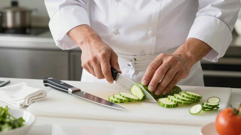 clean safe knife handling