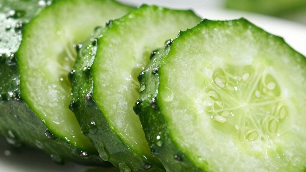 cucumber crispness through technique
