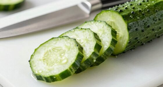 drain and dry cucumbers
