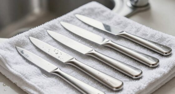 dry knives thoroughly afterward
