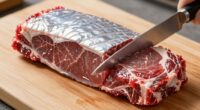 efficiently trim meat fat