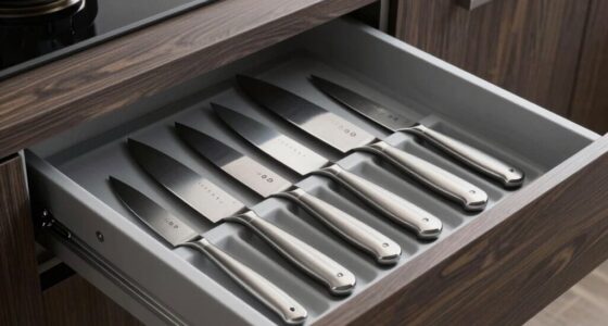 enhanced knife storage organization