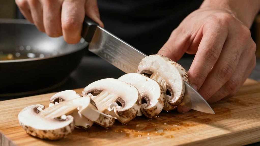even slicing ensures even browning