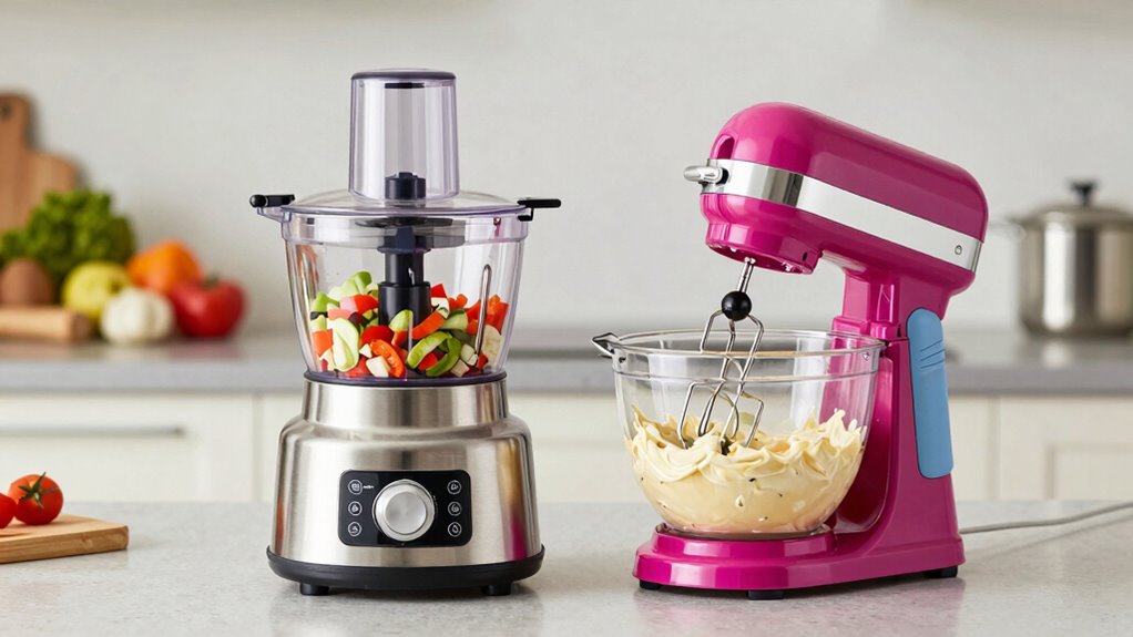 food processor versus mixer