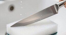 gentle knife cleaning technique