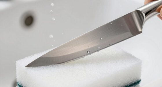 gentle knife cleaning technique