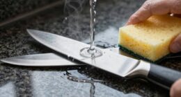 gentle knife washing technique