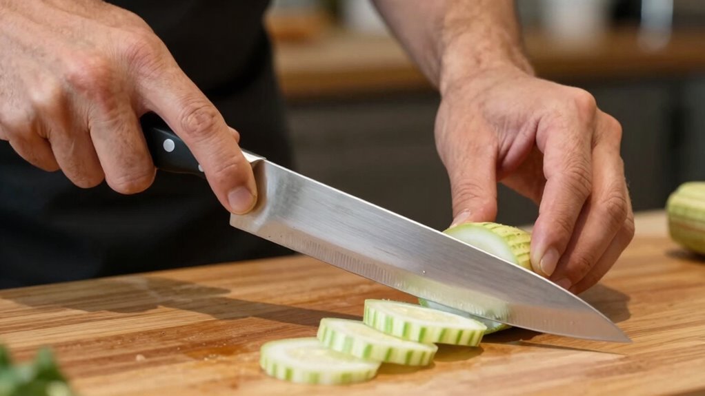handle knives carefully