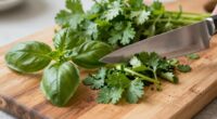 herb chopping for dishes