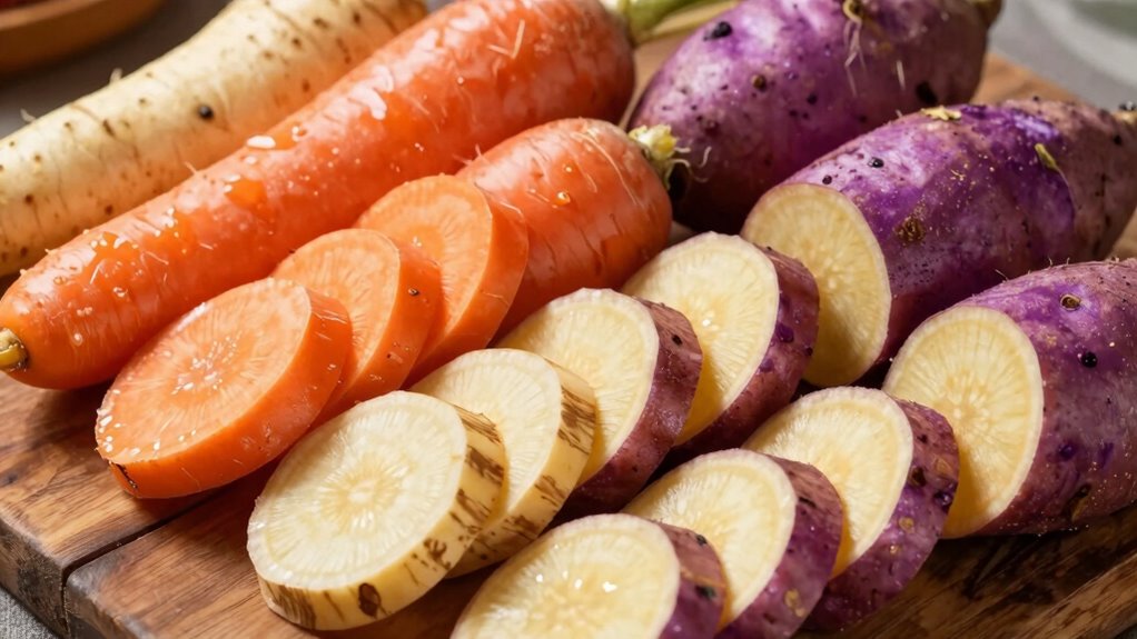 ideal root vegetable cuts