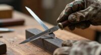 maintain angle while sharpening