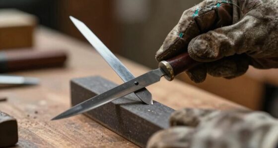 maintain angle while sharpening